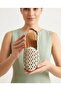 Genuine Leather Laser Cut Open Back Elastic Casual Women's Ballerinas - 2