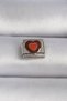 316L Steel Silver Color Brown Heart Engraved Nomination Charm 5886 - Eterna8814-2841