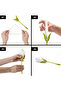 Flower Shaped Napkin Folding Apparatus, Dining and Table Decoration, Presentation Napkin Holder, Dowry Box, Set of 12 - 2