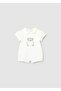 Baby Girl 2-Piece Collared Short Jumpsuit Set 1704 - 2