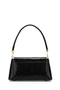 Clamshell Lock Detailed Baguette Women's Shoulder Bag Oslo Black Croco - 3