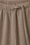 Mink Linen Look Elastic Waist Palazzo Trousers - 3