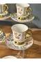 Como Soul 6-Person Porcelain Turkish Coffee Cup Set - 90 ml - 6