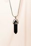 Black Star Stone Natural Stone Chain Handmade Designed Necklace End: 3.5 cm Chain: 20 cm Boxed