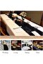Silk Route Sequin Table Runner 12x72 inch Glitter Fabric Table Linens Runner Fabric Decorations for Holiday Wedding Birthday Outdoor Party Decor(Black) - 6