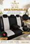 Vw Bora 1998-2005 Compatible Palm Series Gray Black Thai Feather Seat Cover with Lumbar Support - 7