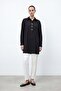 Women's Shirt Collar Tunic with Stone Accessories 10774 - 2