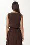 Muslin Blouse Skirt Set Lax0012 Brown - 5