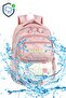 Licensed Twill Fabric Niss Model Pink School Backpack, Thermal Lunch Bag and Pen Holder - 6