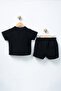 Girl's Waffle Fabric Shorts Set Buttoned Summer Top and Bottom Set 12-18 Months – 5 Years - 6