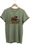 Wild Boar Printed Land and Nature T-Shirt Outdoor Camping Wear