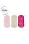 3-Piece Women's Socks with Non-Slip Soles Home Socks Yoga Pilates Pink Cream Fuchsia - 3