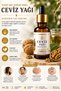 Walnut Oil 100% Pure Cold Press 20 ml Premium Herbal Care Oil for Hair Care and Skin Care - 5