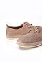 Novento Beige Nubuck 100% Genuine Leather Men's Casual Shoes - 4