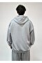 Thin Fabric Embroidered Oversize Premium Zip Hoodie - 6