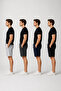 Men's 4-Piece Shorts Set Gray Smoked Navy Blue Black Comfortable Cut Casual Shorts - 2