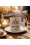 Do You Have Forty Years with Me? Written Turkish Coffee Cup and Saucer 1 Piece