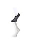 Glb-Stl41414 Black and White Men's Invisible Socks 3 Pairs - 2