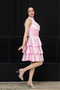 Satin Floor Mini Dress - Powder - 6