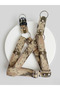 Dog Chest Harness Large Breed Adjustable 4 cm Width Column Cord Tan & Khaki & Cream - Camouflage - 2