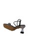 Women's Transparent Goblet Heeled Stoned Summer Evening Dress Shoes Slippers - 2