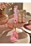 2 Pieces of Pink Color Keychain with Water Inside, Bag Accessory, Gift, Bubble 2-Piece Keychain - 2