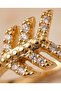 Arowyn Zircon Stone Arrow Motif Adjustable Ring - 3