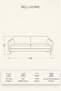 Cotton Textured Sofa Throw 170X220 cm – Fringed Tv Blanket & Decorative Sofa Cover - 2