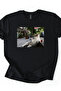 Unisex Popular Tea Drinking Cat Printed T-Shirt Durable Printing Summer T-Shirt - 4