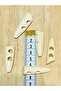 Wooden Shepherd's Button. 4.5cm 5-Pack Pkt. White. - 3