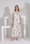 Angelique Bamboo Fabric Short Sleeve Long Ankle-Length Nightgown Dress 26231 - 4