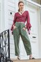 Lace-Up Waist Pocketed Loose Fit Women's Authentic Shalwar Trousers - 5
