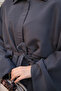Women's Striped Zipper Suit Anthracite - 6