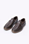 Brunetti Brown 100% Genuine Leather Loafer Men's Shoes - 2