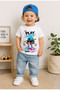 Children's T-Shirt with Lettering and Puzzle Print, 100% Cotton, Short Sleeve T-Shirt - 3
