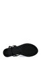 26S-8048 Black Women's Flat Sandals - 6