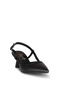 Damla Black Women's Shoes with Open Heel - 3