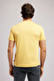 Londonlogo Men's Regular Fit 100% Cotton Printed Crew Neck T-Shirt Yellow - 3