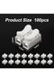 100pcs 10A 220V CH-2 Quick Connector 2-Position Spring Wire Connectors Self-Locking Electric Terminal - 3
