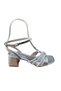 26Y216 Women's Stone Detailed 5.5 cm Thick Heeled Open Evening Dress Shoes - 2