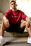 Men's Black/White Oversize 100% Cotton Teddy Bear Printed T-Shirt and Shorts Set - 4