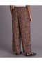 Senior Girls Brown Printed Trouser - 3
