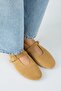 Zenga Women's Genuine Leather Single Strap Ballerina Sand Shoes - 3