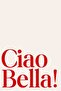 Makiteks 41X41 cm Ciao Bella Patterned Throw Pillow Cover - Italian Style Fun Motto Printed Decorative Pillowcase