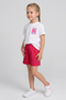 Girl's Cotton T-Shirt Set with Shorts - 2