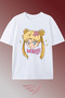 Unisex Sailor Moon Anime Printed Oversize Crew Neck Cotton Comfortable Daily Use Combed Cotton T-Shirt