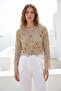 Mix Pattern Lace Embroidered Blouse - 2