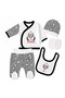 Newborn Baby Fan 5-Piece Bodysuit Set 100% Cotton - 3