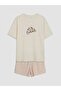 Printed Women's Shorts Pajama Set (S6) - 5