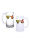 Spongebob Beer Glass with Handle, Frosted or Transparent Options 0221